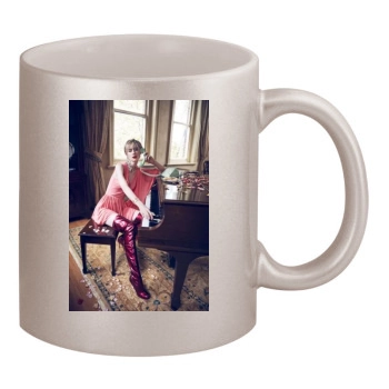 Elizabeth Debicki 11oz Metallic Silver Mug