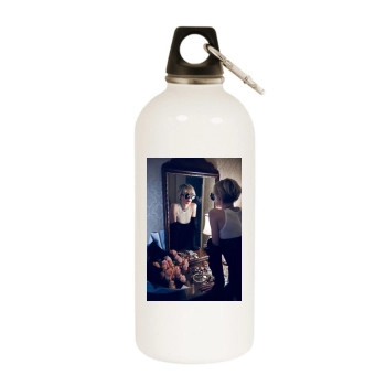 Elizabeth Debicki White Water Bottle With Carabiner