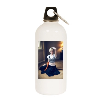 Elizabeth Debicki White Water Bottle With Carabiner