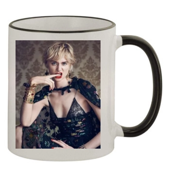 Elizabeth Debicki 11oz Colored Rim & Handle Mug