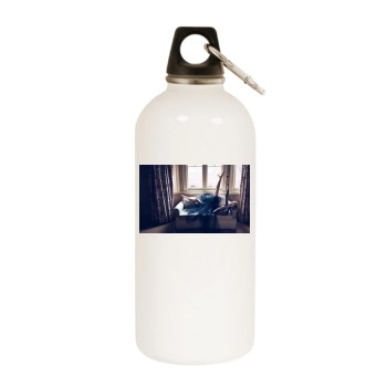 Elizabeth Debicki White Water Bottle With Carabiner