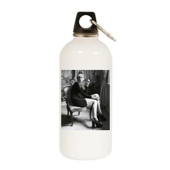 Elizabeth Debicki White Water Bottle With Carabiner