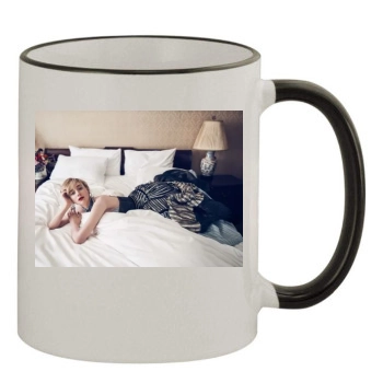 Elizabeth Debicki 11oz Colored Rim & Handle Mug