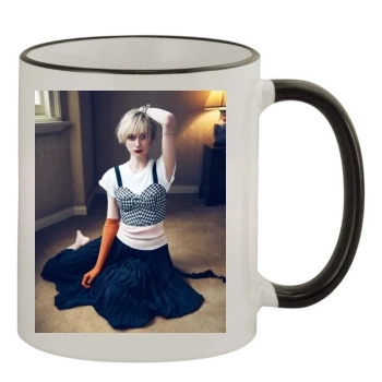 Elizabeth Debicki 11oz Colored Rim & Handle Mug