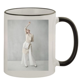 Elizabeth Debicki 11oz Colored Rim & Handle Mug