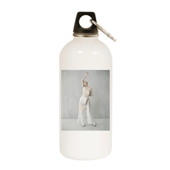 Elizabeth Debicki White Water Bottle With Carabiner