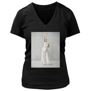 Elizabeth Debicki Women's Deep V-Neck TShirt