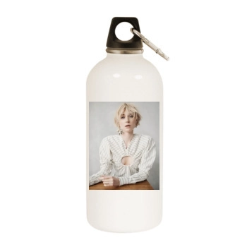 Elizabeth Debicki White Water Bottle With Carabiner