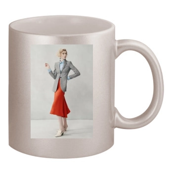 Elizabeth Debicki 11oz Metallic Silver Mug