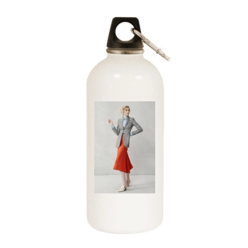 Elizabeth Debicki White Water Bottle With Carabiner