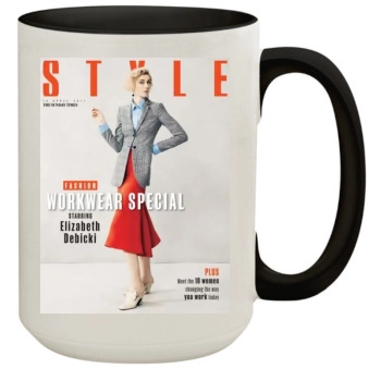 Elizabeth Debicki 15oz Colored Inner & Handle Mug