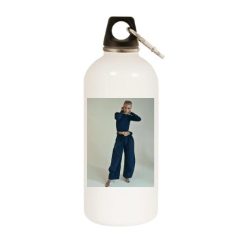 Frederikke Sofie White Water Bottle With Carabiner