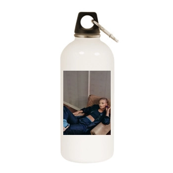 Frederikke Sofie White Water Bottle With Carabiner