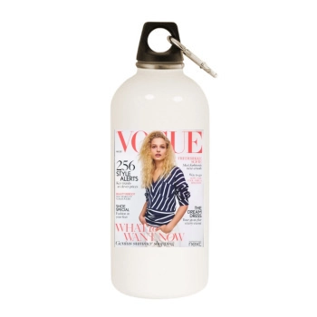 Frederikke Sofie White Water Bottle With Carabiner