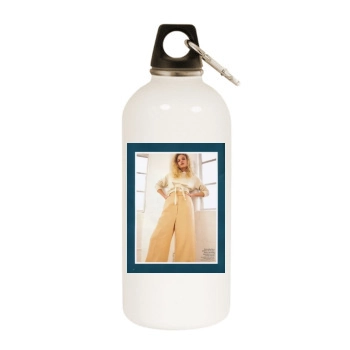 Frederikke Sofie White Water Bottle With Carabiner