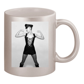 Heidi Klum 11oz Metallic Silver Mug