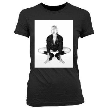 Heidi Klum Women's Junior Cut Crewneck T-Shirt