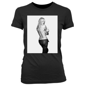 Heidi Klum Women's Junior Cut Crewneck T-Shirt