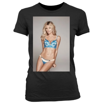 Heidi Klum Women's Junior Cut Crewneck T-Shirt