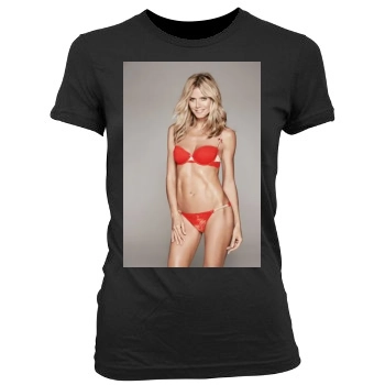 Heidi Klum Women's Junior Cut Crewneck T-Shirt