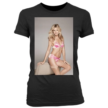 Heidi Klum Women's Junior Cut Crewneck T-Shirt