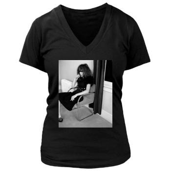 Hilary Rhoda Women's Deep V-Neck TShirt