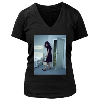 Hilary Rhoda Women's Deep V-Neck TShirt