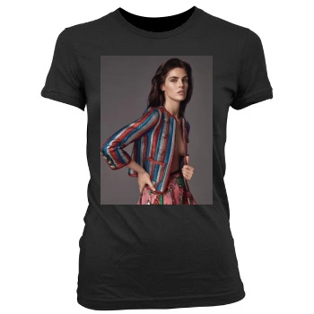 Hilary Rhoda Women's Junior Cut Crewneck T-Shirt