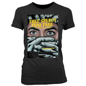 Free Speech Fear Free 2017 Women's Junior Cut Crewneck T-Shirt