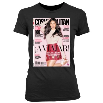 Olivia Munn Women's Junior Cut Crewneck T-Shirt