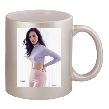 Olivia Munn 11oz Metallic Silver Mug