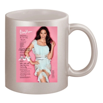 Olivia Munn 11oz Metallic Silver Mug