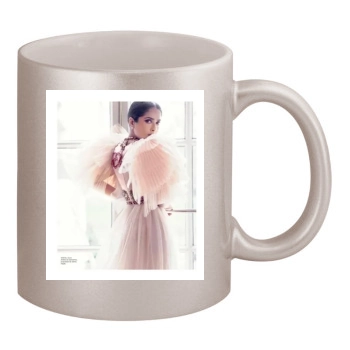 Salma Hayek 11oz Metallic Silver Mug