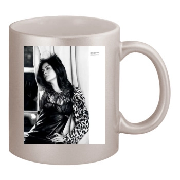 Salma Hayek 11oz Metallic Silver Mug