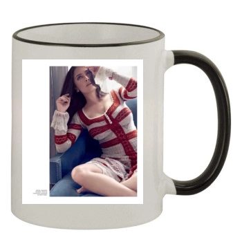 Salma Hayek 11oz Colored Rim & Handle Mug