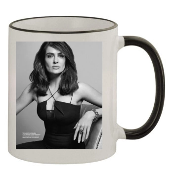 Salma Hayek 11oz Colored Rim & Handle Mug