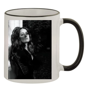 Salma Hayek 11oz Colored Rim & Handle Mug