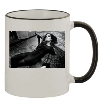 Salma Hayek 11oz Colored Rim & Handle Mug