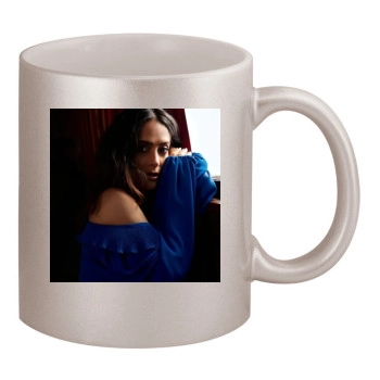 Salma Hayek 11oz Metallic Silver Mug