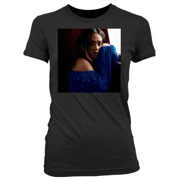 Salma Hayek Women's Junior Cut Crewneck T-Shirt