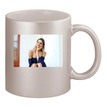 Samantha Harris 11oz Metallic Silver Mug