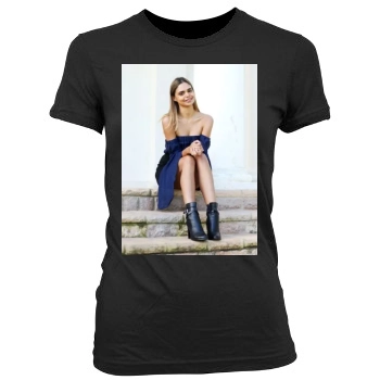 Samantha Harris Women's Junior Cut Crewneck T-Shirt