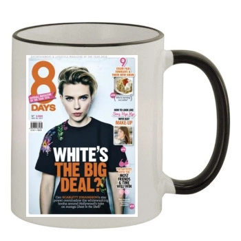 Scarlett Johansson 11oz Colored Rim & Handle Mug