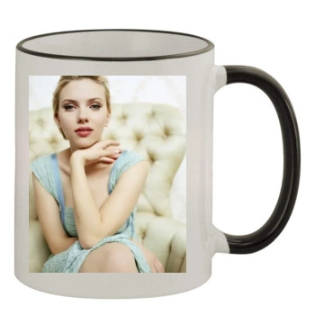 Scarlett Johansson 11oz Colored Rim & Handle Mug