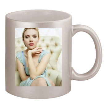 Scarlett Johansson 11oz Metallic Silver Mug