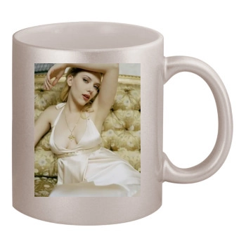 Scarlett Johansson 11oz Metallic Silver Mug