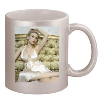 Scarlett Johansson 11oz Metallic Silver Mug