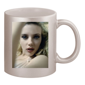 Scarlett Johansson 11oz Metallic Silver Mug