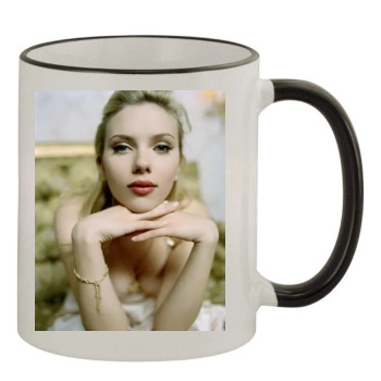 Scarlett Johansson 11oz Colored Rim & Handle Mug