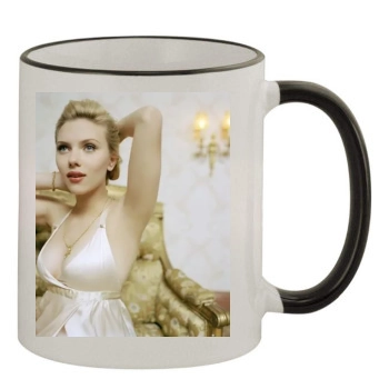 Scarlett Johansson 11oz Colored Rim & Handle Mug